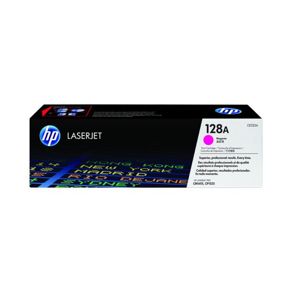 HP 128A Magenta CE323A Toner - Vibrant and Professional Magenta Prints